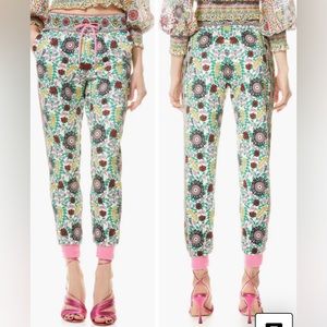 NWOT Alice + Olivia Nyc Floral Slim sweatpants